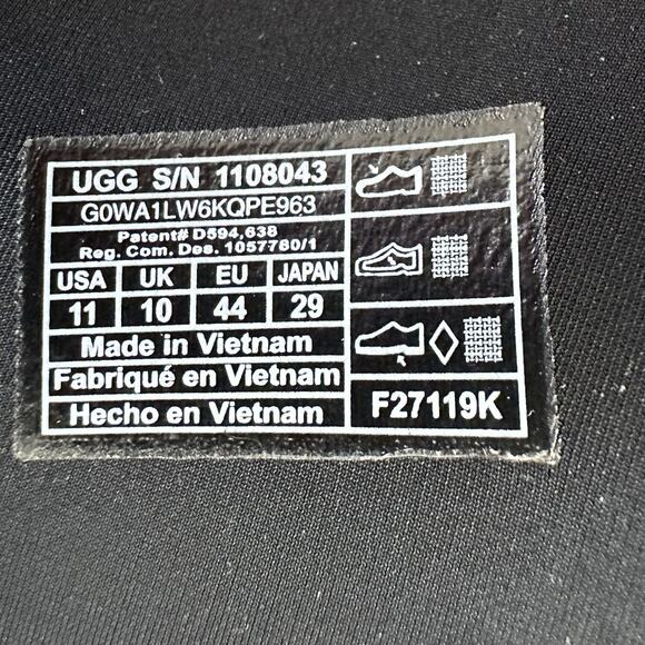 UGG Maxi Graphic Slide Womens Size 11 Black - Picture 6 of 6